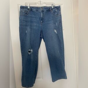 Style & Co. Blue Cropped Jeans
